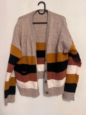 Madewell Heathered Taupe Knit Sweater